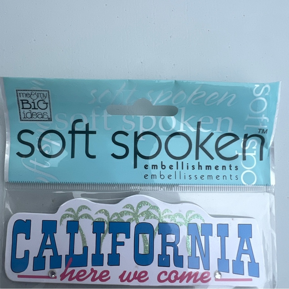 NWT Soft Spoken California Vacation Dimensional Sticker Set - Picture 3 of 4